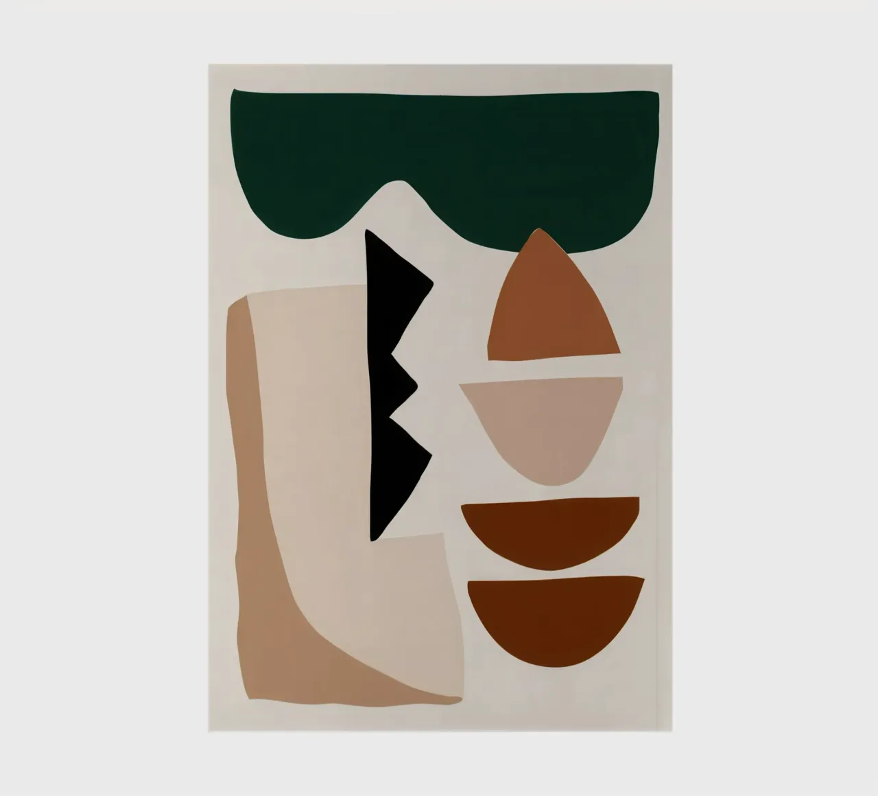 Earthy Abstract Forms notebook by Gaia Viesta