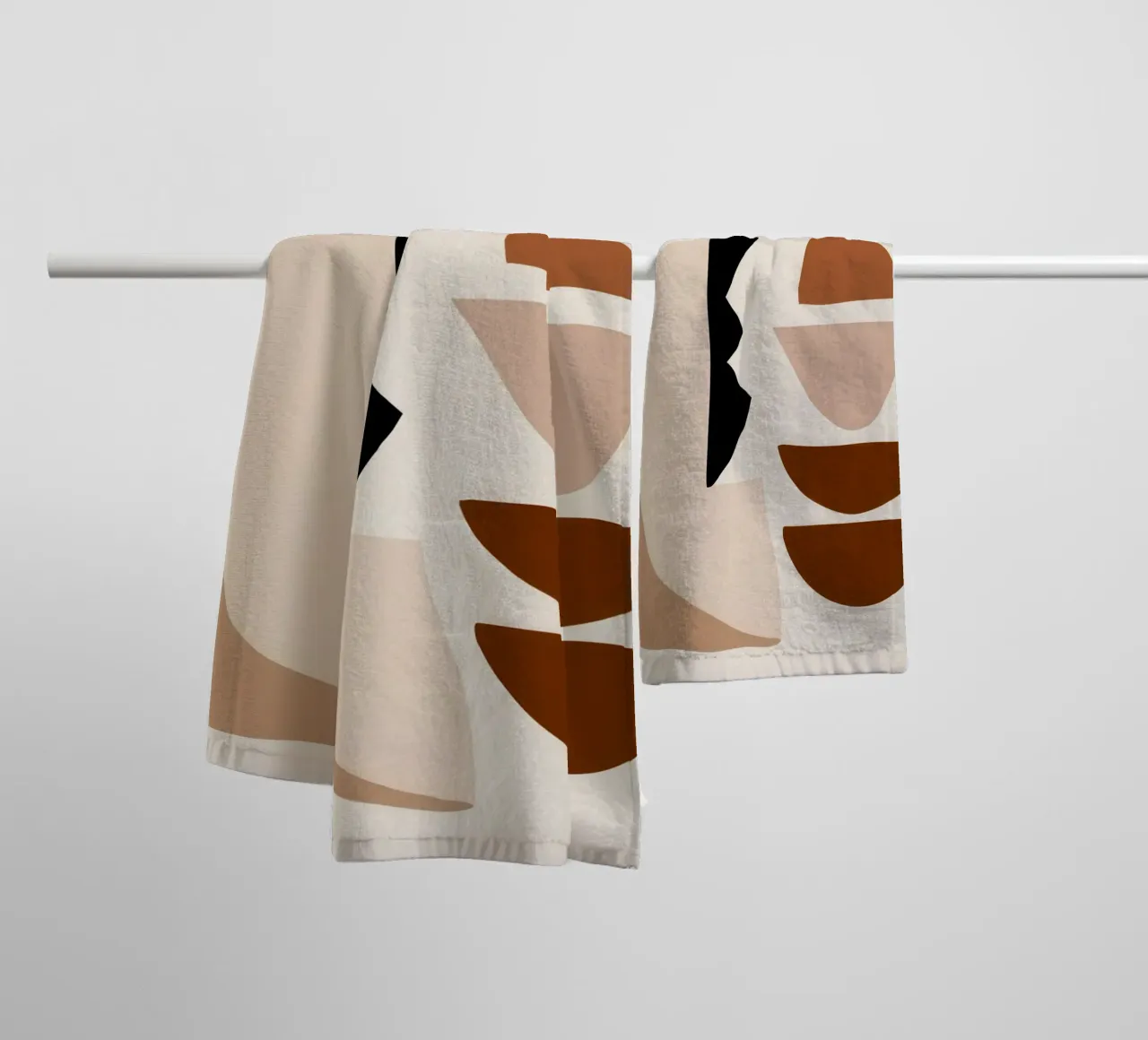 Earthy Abstract Forms towel by Gaia Viesta