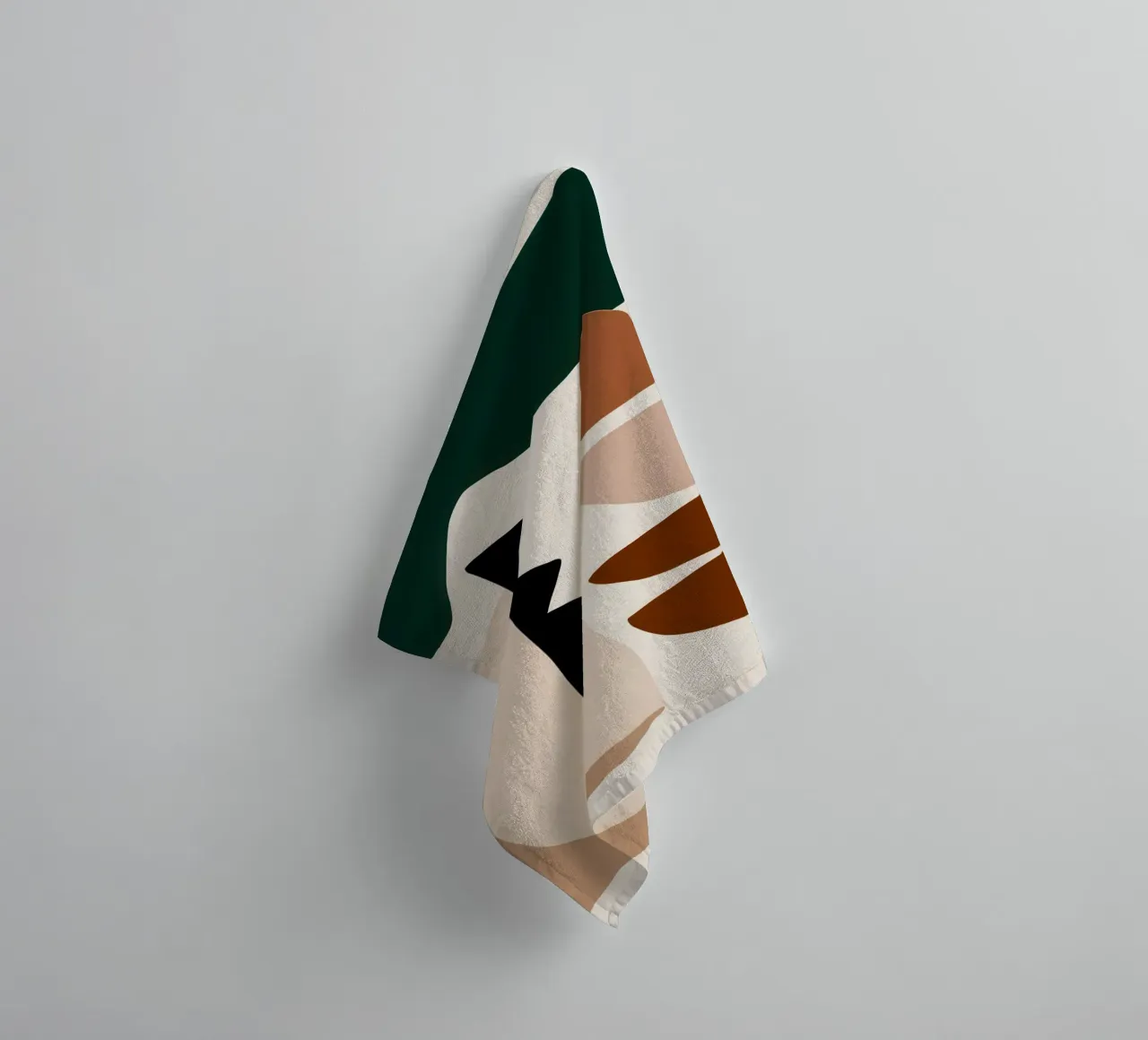 Earthy Abstract Forms towel by Gaia Viesta