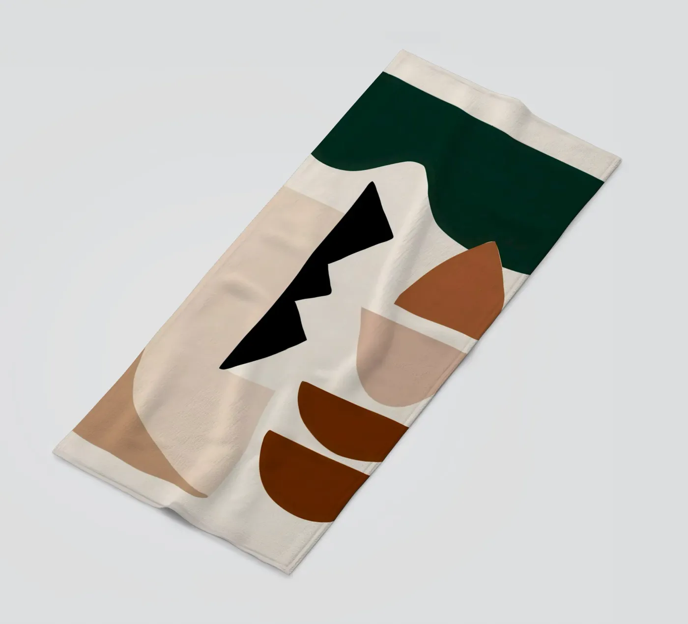 Forme astratte e terrose telo mare da Gaia Viesta