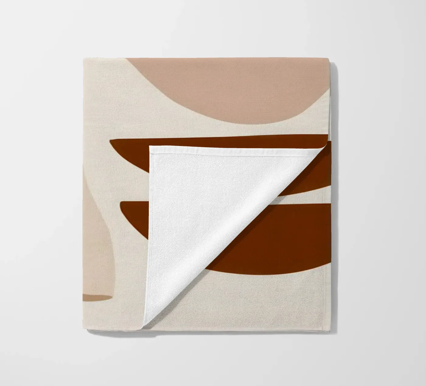 Forme astratte e terrose telo mare da Gaia Viesta