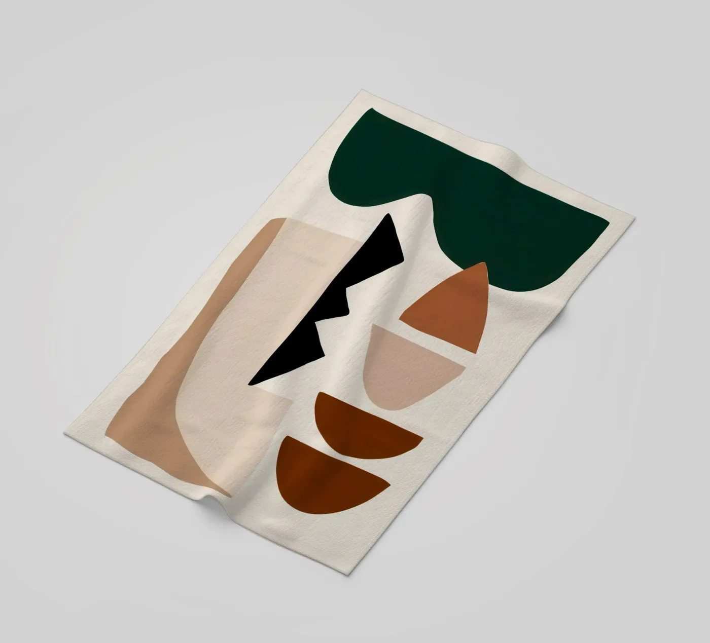 Forme astratte e terrose telo mare da Gaia Viesta