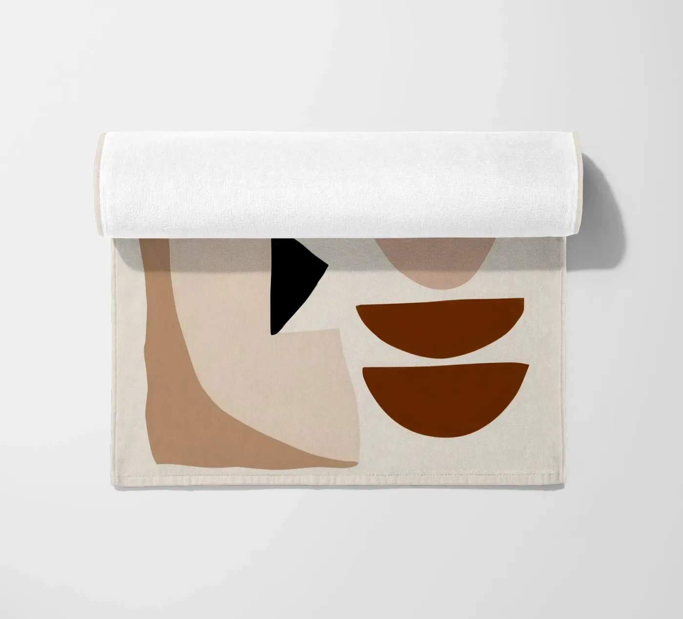 Forme astratte e terrose telo mare da Gaia Viesta