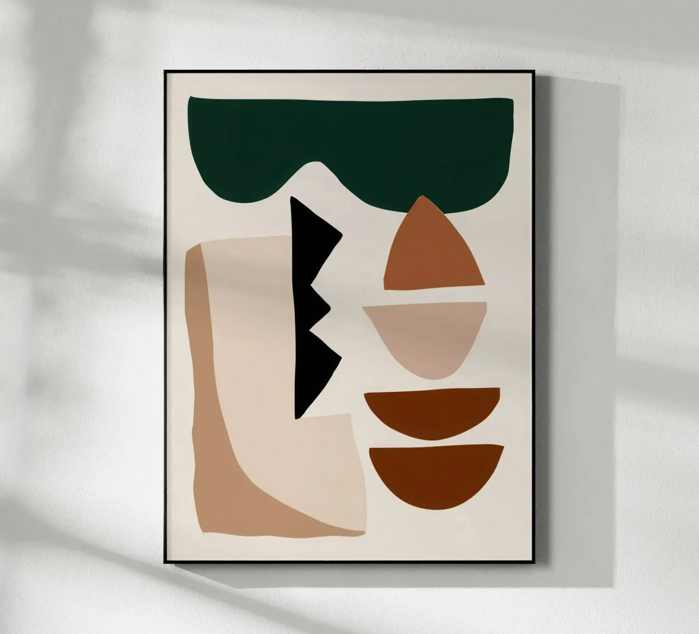 Earthy Abstract Forms acryl van Gaia Viesta