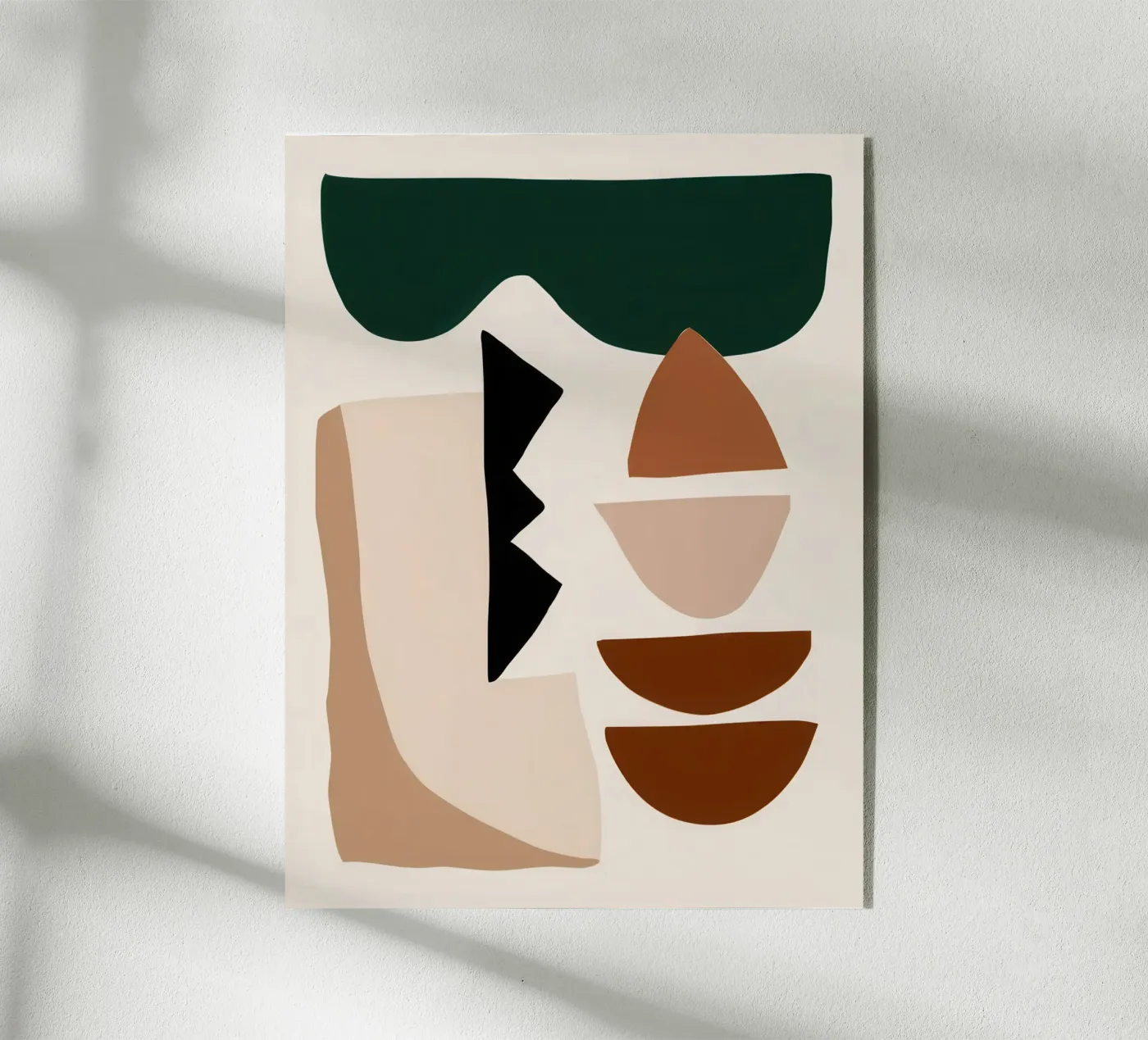 Earthy Abstract Forms acryl van Gaia Viesta