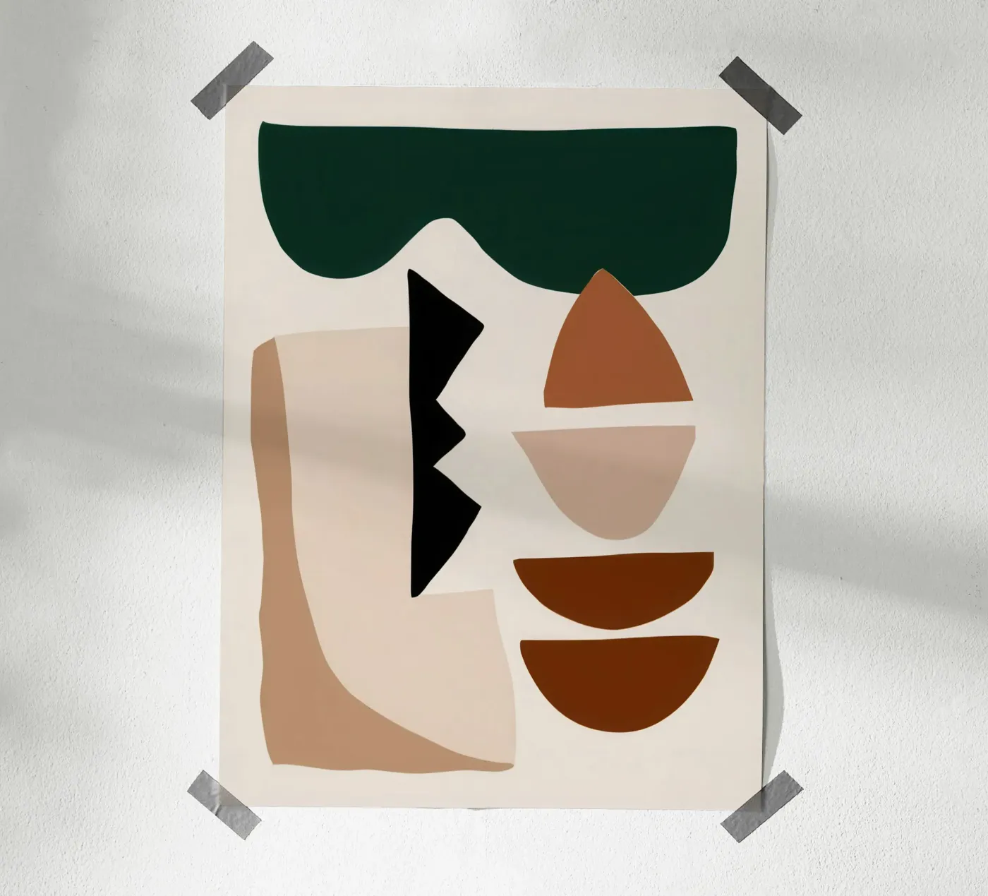 Earthy Abstract Forms poster by Gaia Viesta