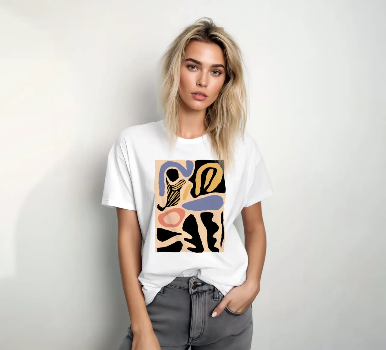 Abstract Face Forms t-shirt by Mark Solaria
