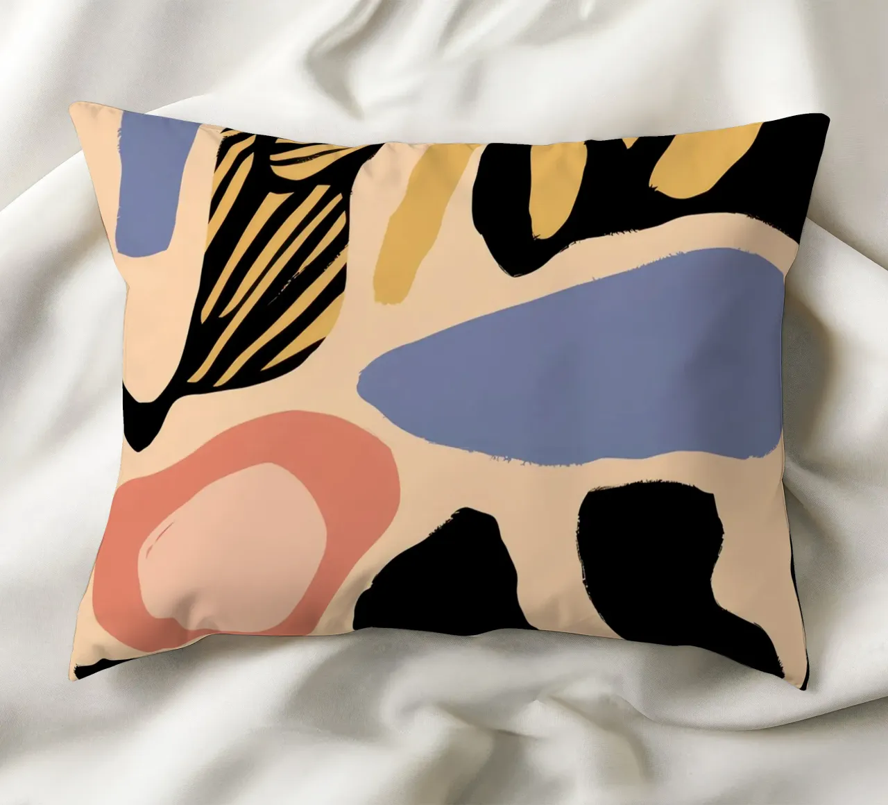 Abstract Face Forms decorative cushion by Mark Solaria