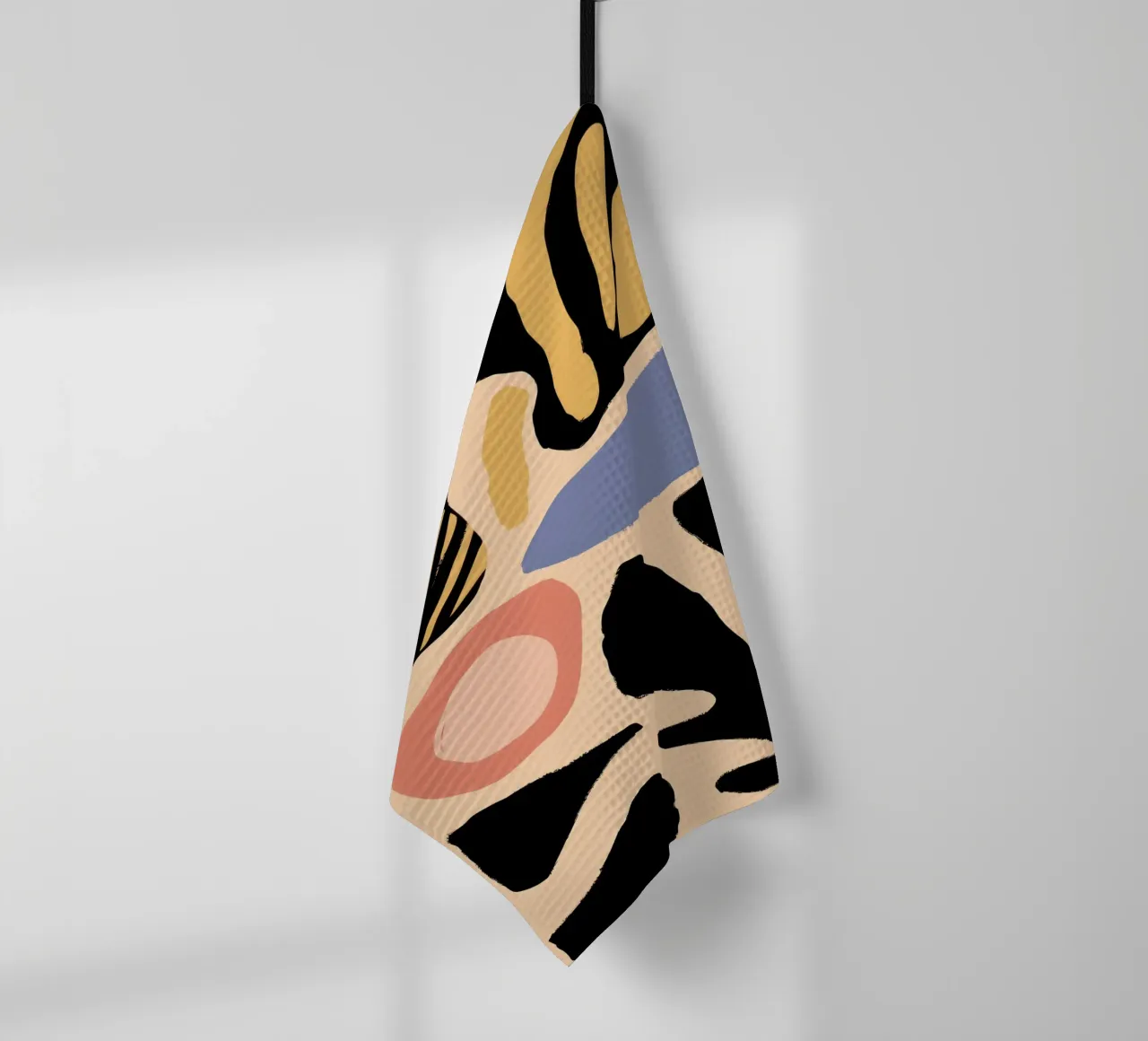 Abstract Face Forms tea towel by Mark Solaria
