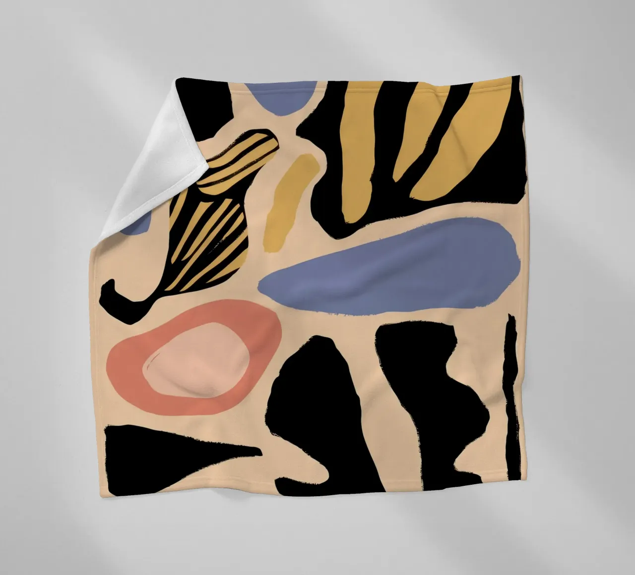 Abstract Face Forms fleece blanket by Mark Solaria