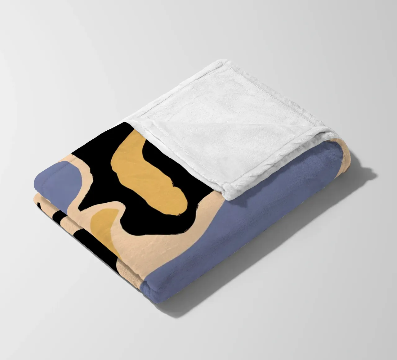 Abstract Face Forms fleece blanket by Mark Solaria