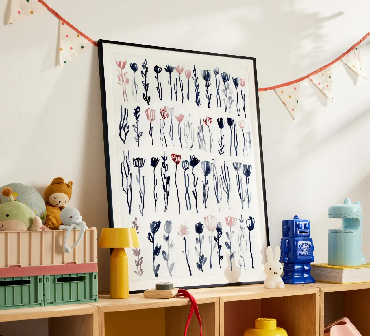 Studi sulle staminali poster con telaio in plastica da Sophia Calder Studio