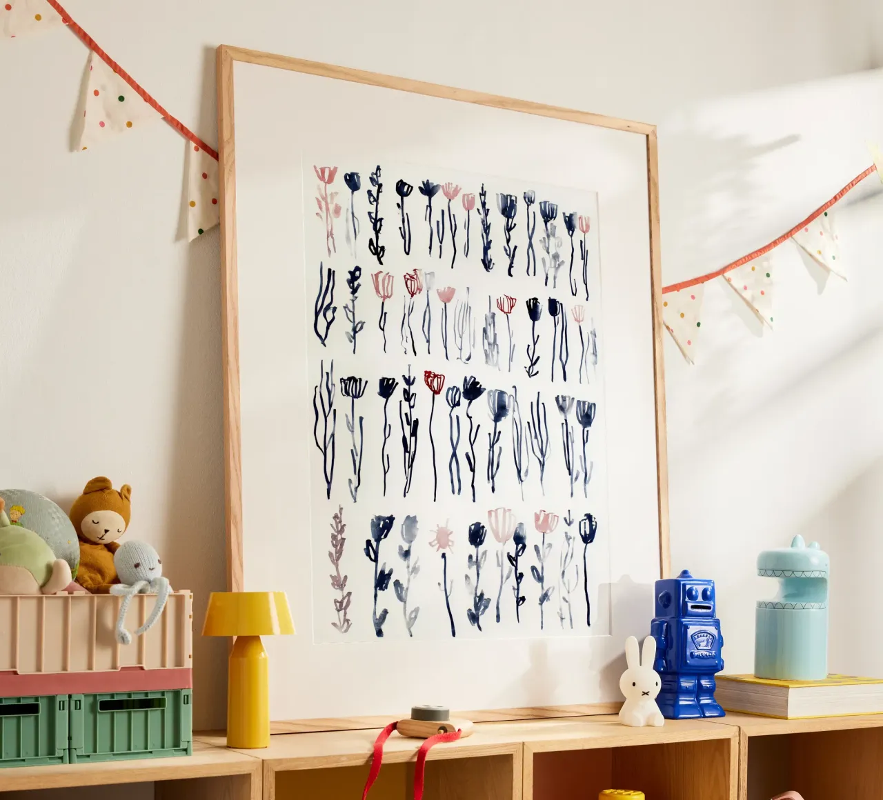 Studi sulle staminali poster con telaio in plastica da Sophia Calder Studio