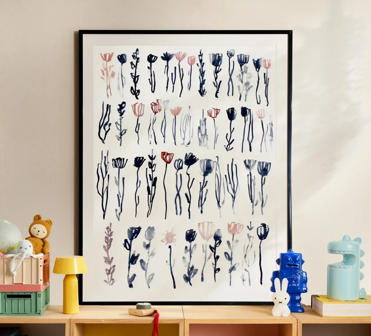 Studi sulle staminali poster con telaio in plastica da Sophia Calder Studio
