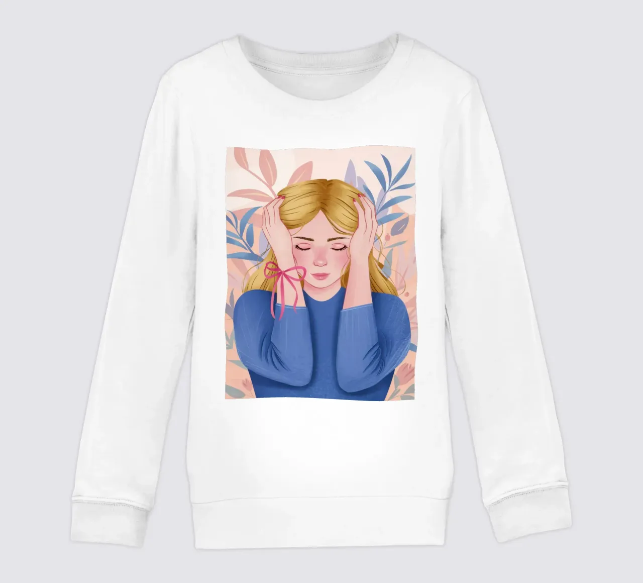 Momento blu introspettivo felpa bambino da Selene Shade
