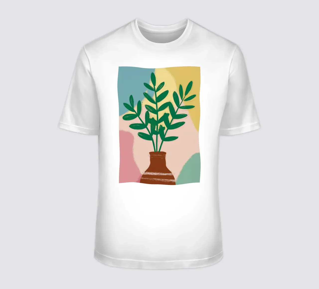 Verde semplice in vaso t-shirt da Irish Strokes