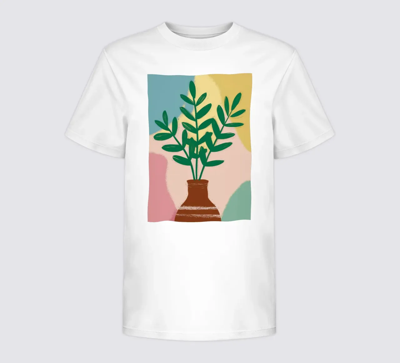 Verde semplice in vaso t-shirt bambini da Irish Strokes