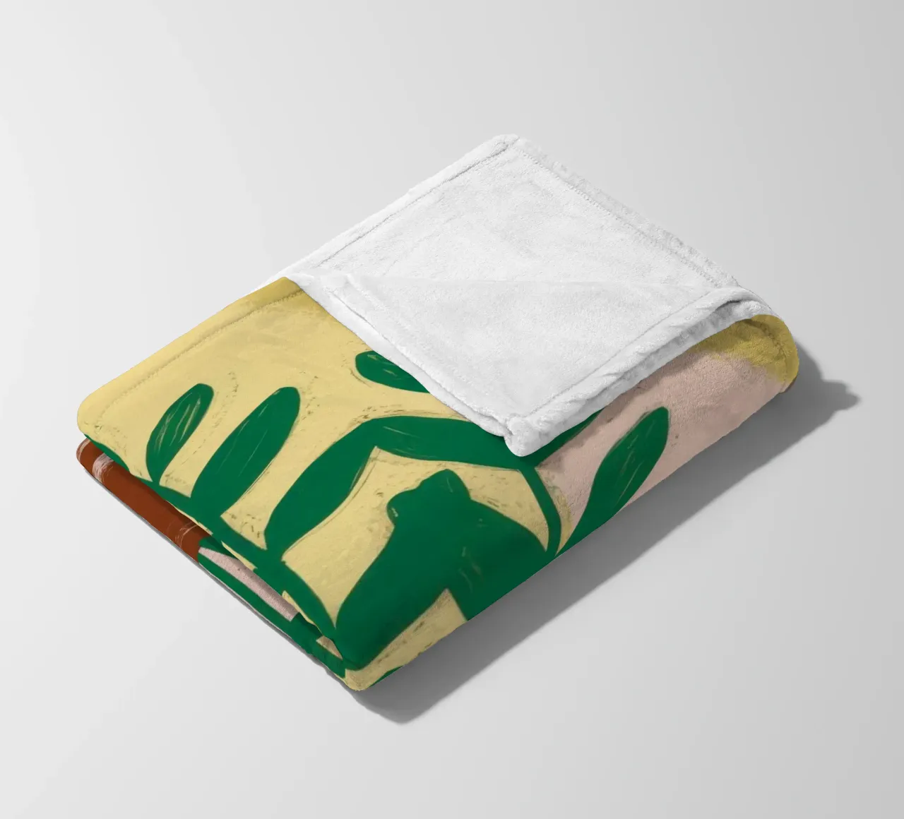 Verde semplice in vaso coperta in pile da Irish Strokes
