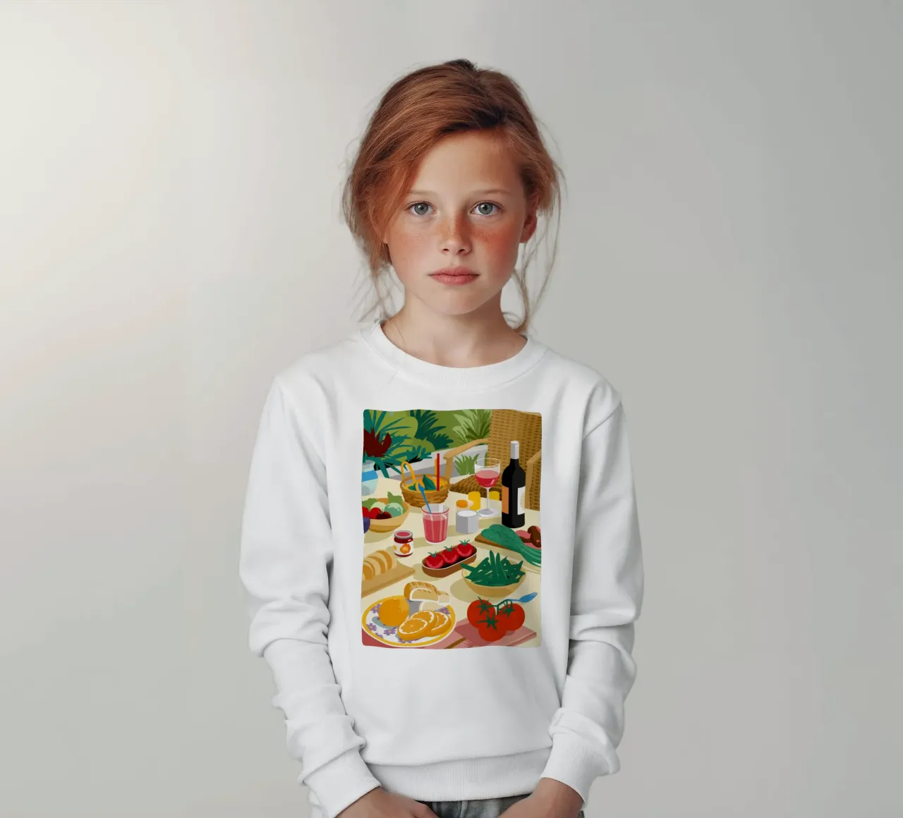 Un ricco picnic felpa bambino da Mark Solaria