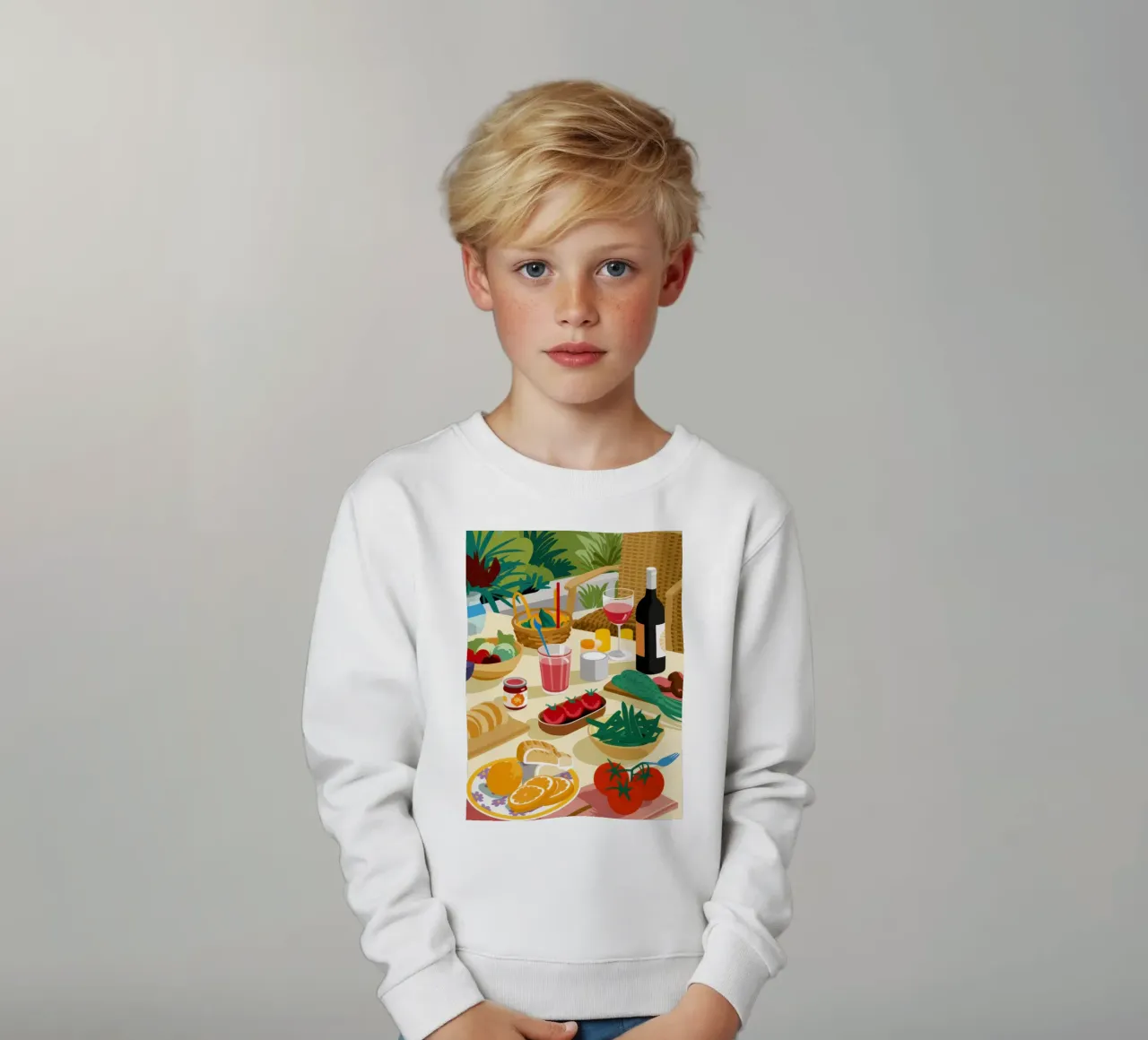 Un ricco picnic felpa bambino da Mark Solaria