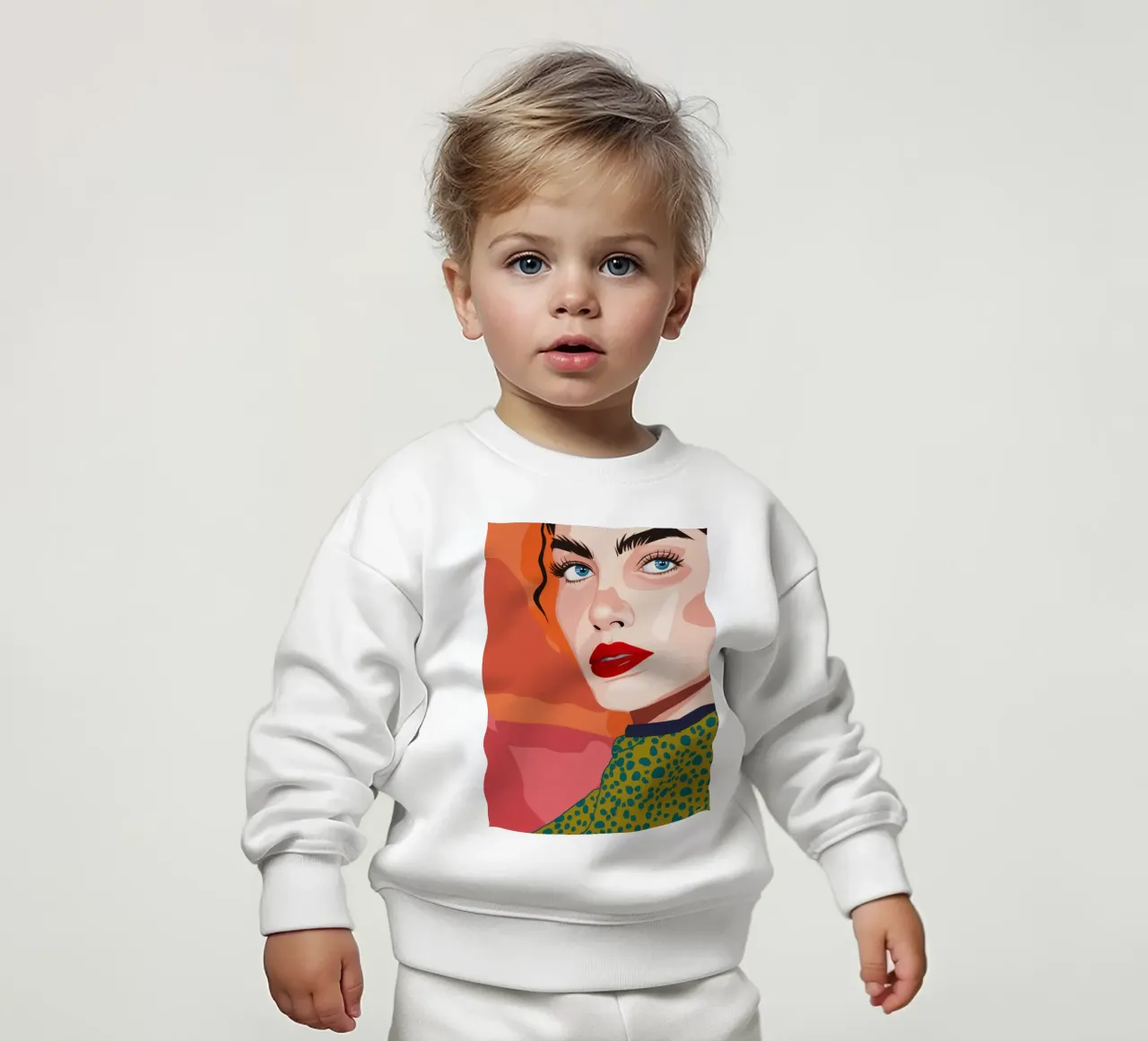 Sguardo intenso di donna felpa neonato da Gaia Viesta