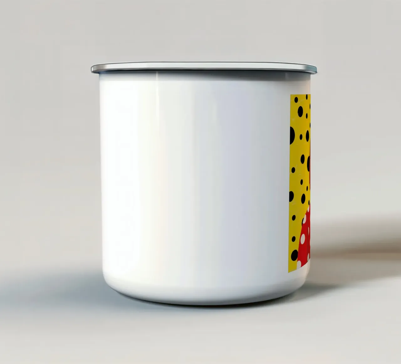 Pop Art a pois tazza in smalto da Selene Shade