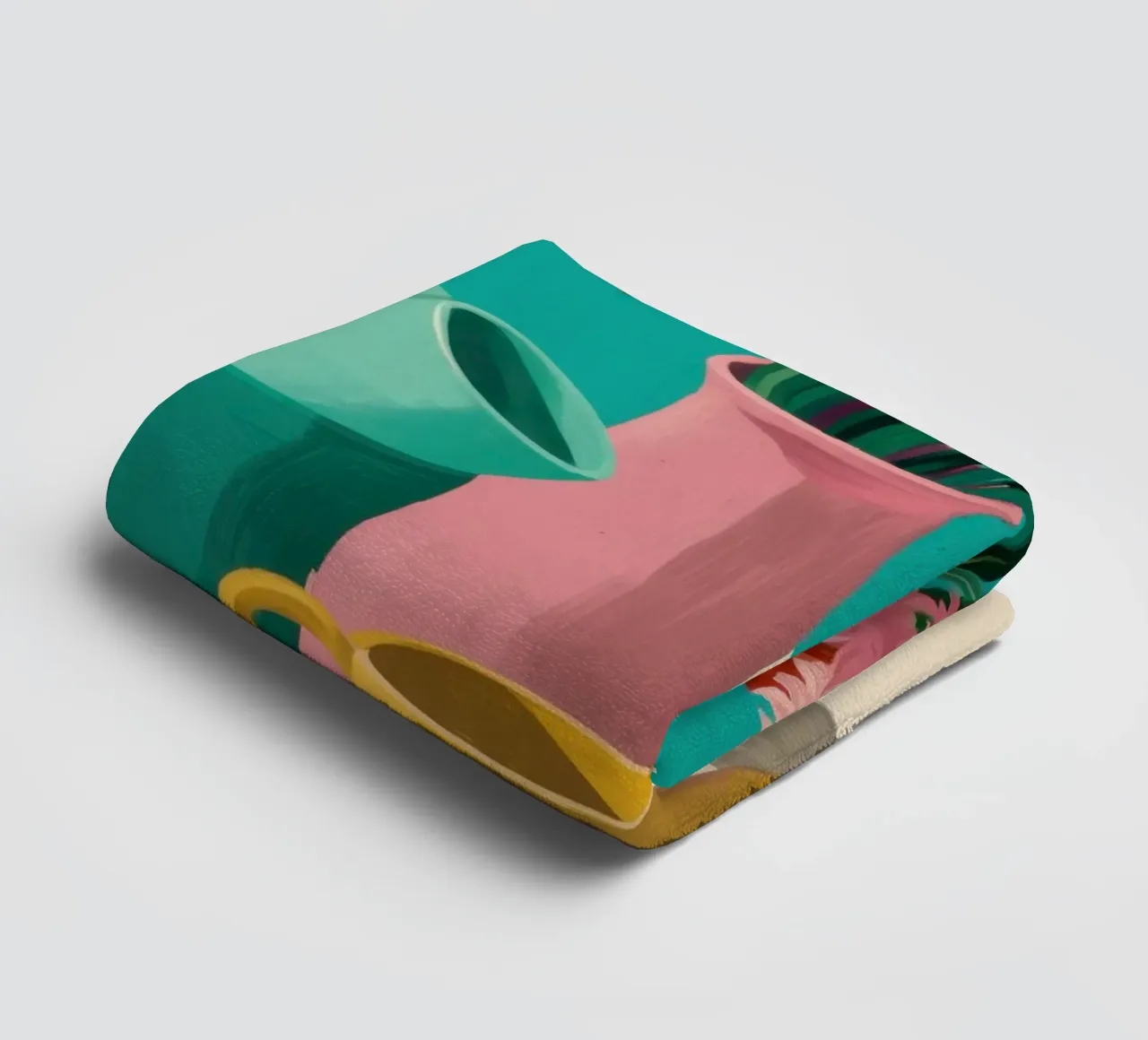 Pila di tazze colorate asciugamano da bagno da Trace Brush
