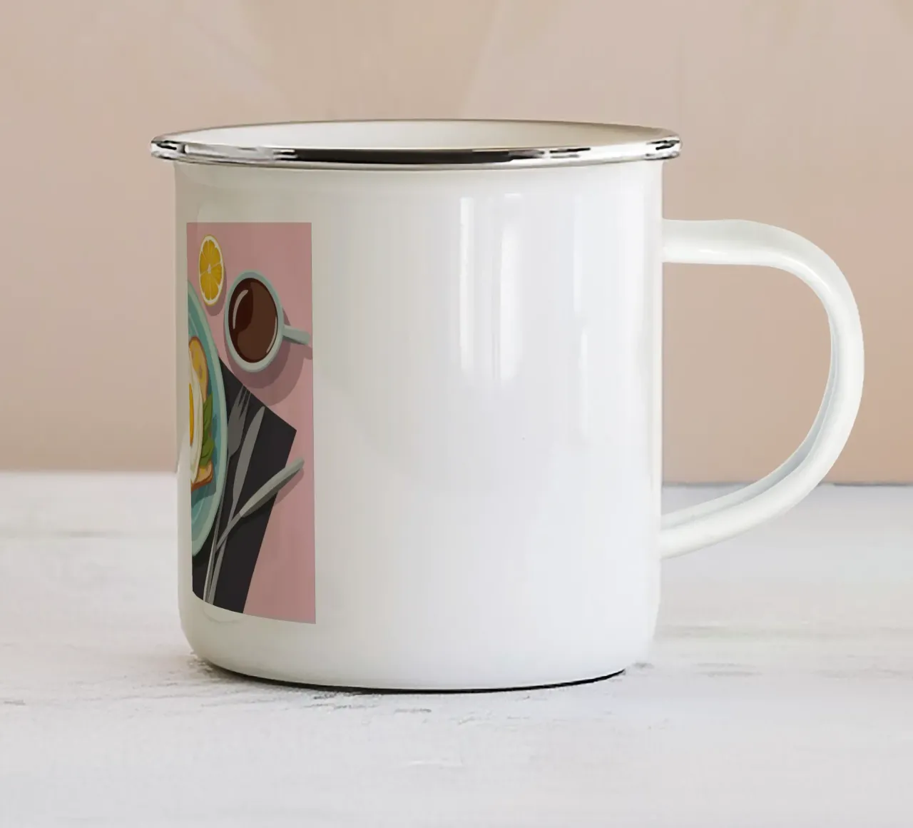 La perfezione del toast all'avocado tazza in smalto da Trace Brush