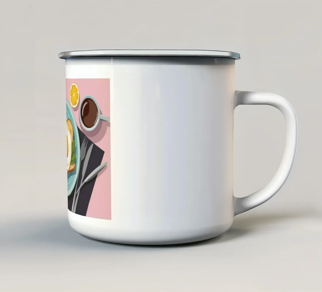 La perfezione del toast all'avocado tazza in smalto da Trace Brush