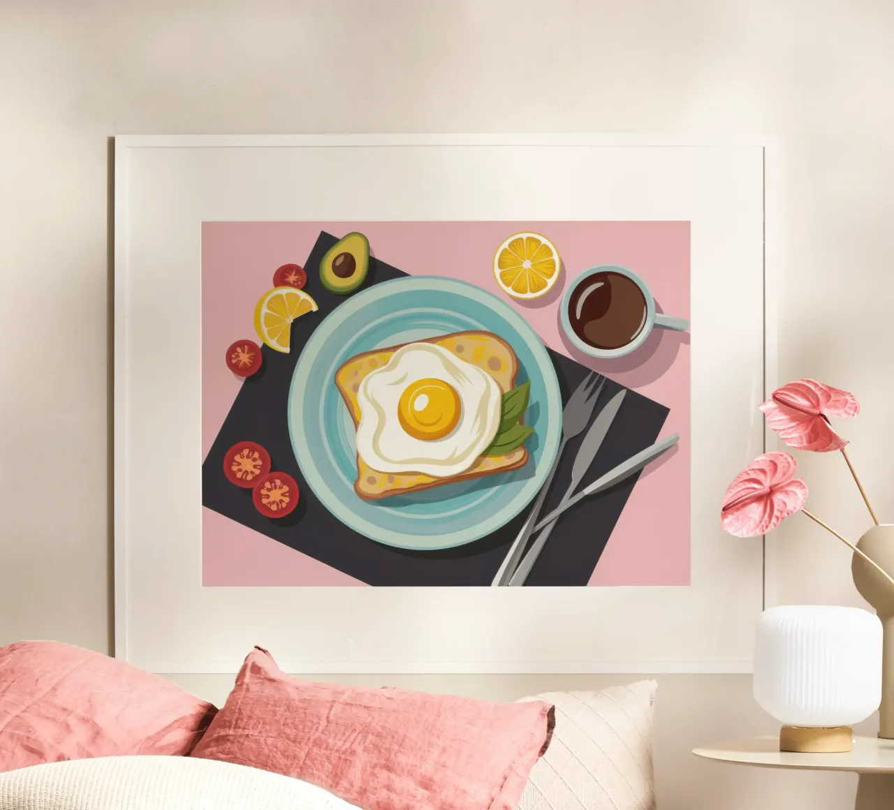 Avocado-Toast in Perfektion Poster von Trace Brush