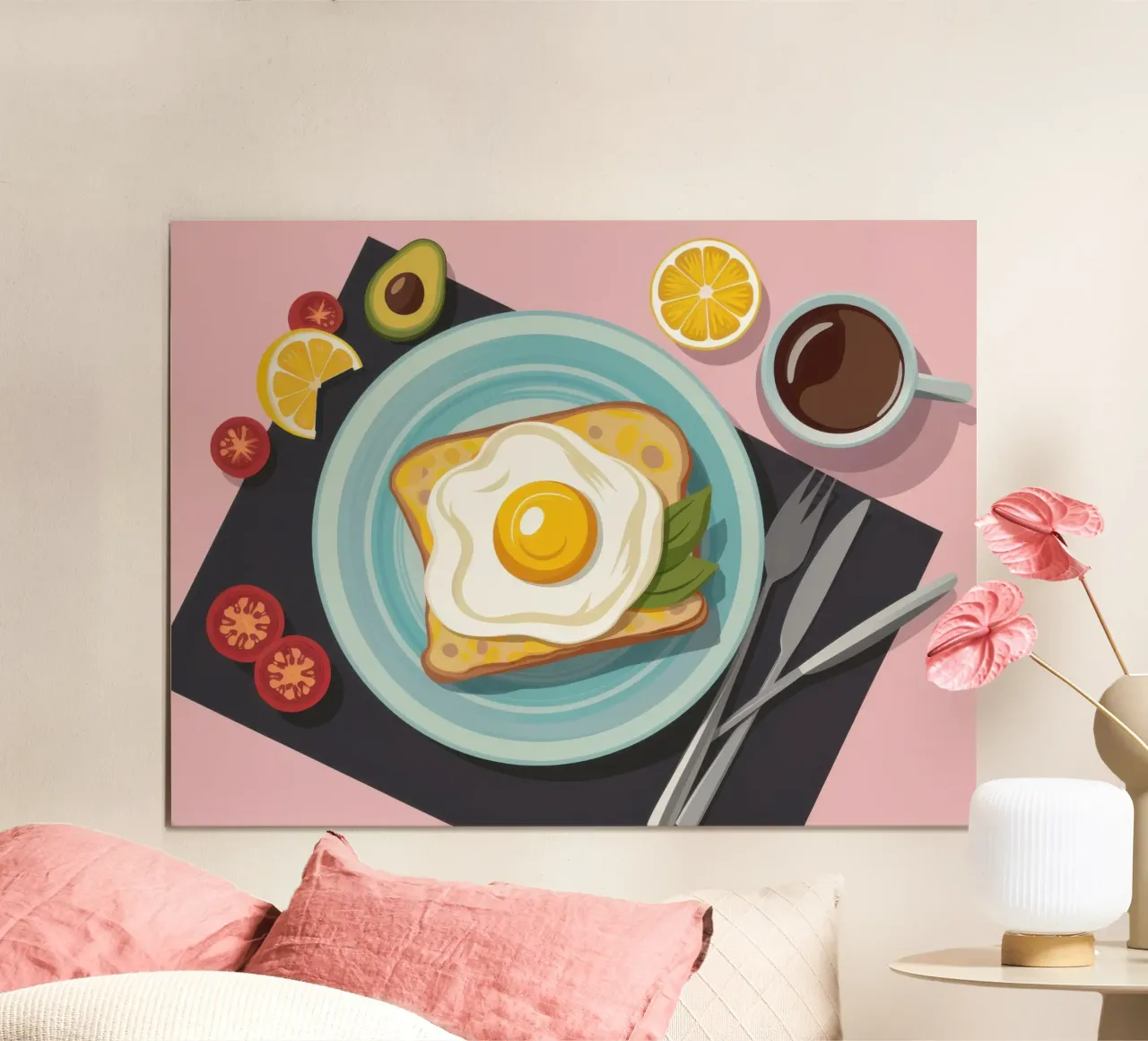 Avocado-Toast in Perfektion Poster von Trace Brush