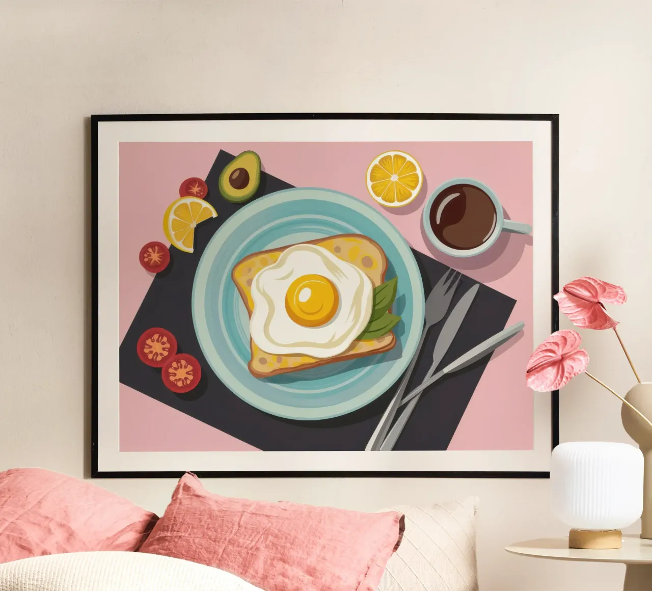 Avocado-Toast in Perfektion Poster von Trace Brush
