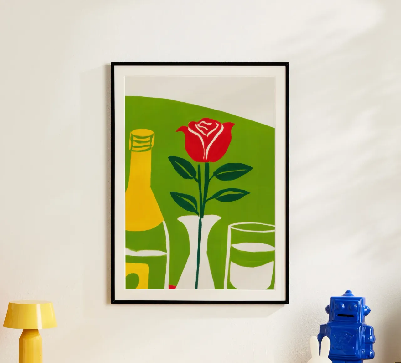 Singola rosa rossa poster da Mark Solaria