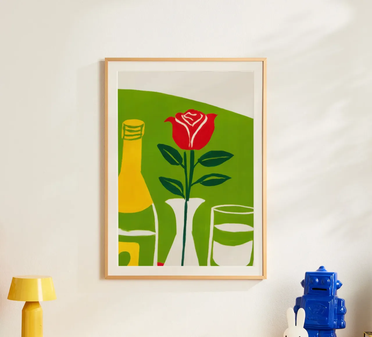 Singola rosa rossa poster da Mark Solaria