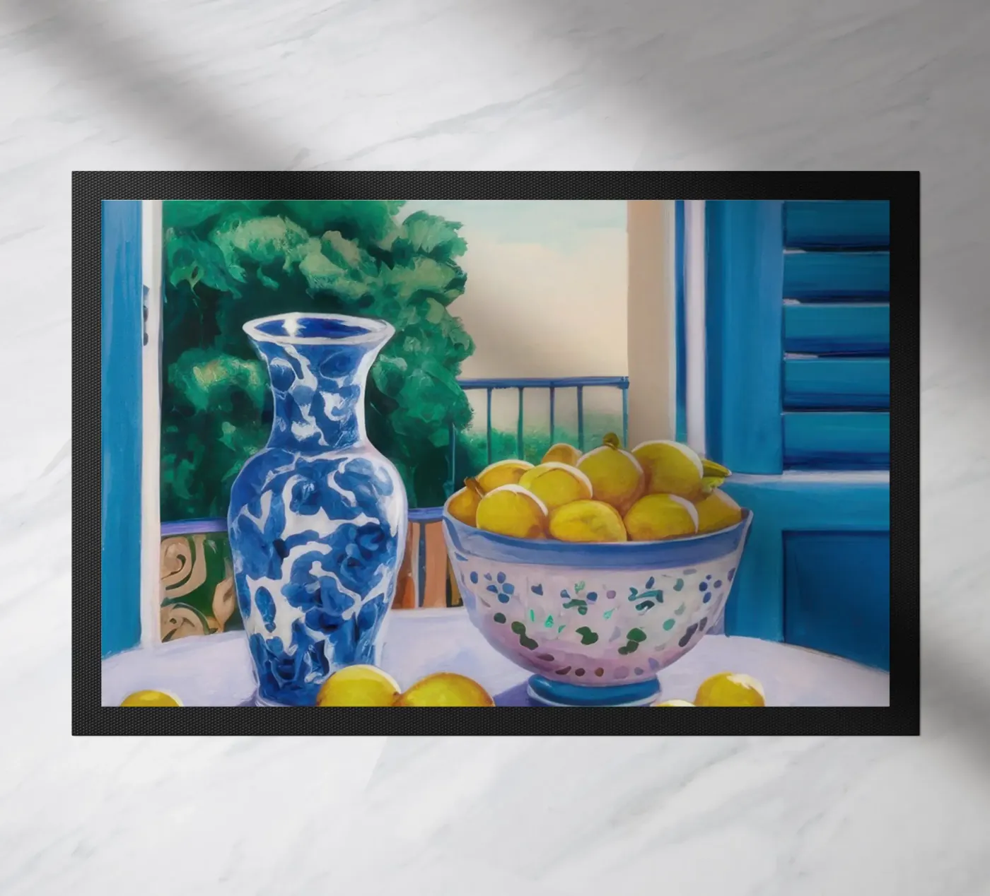 Finestra con i limoni zerbino da Trace Brush
