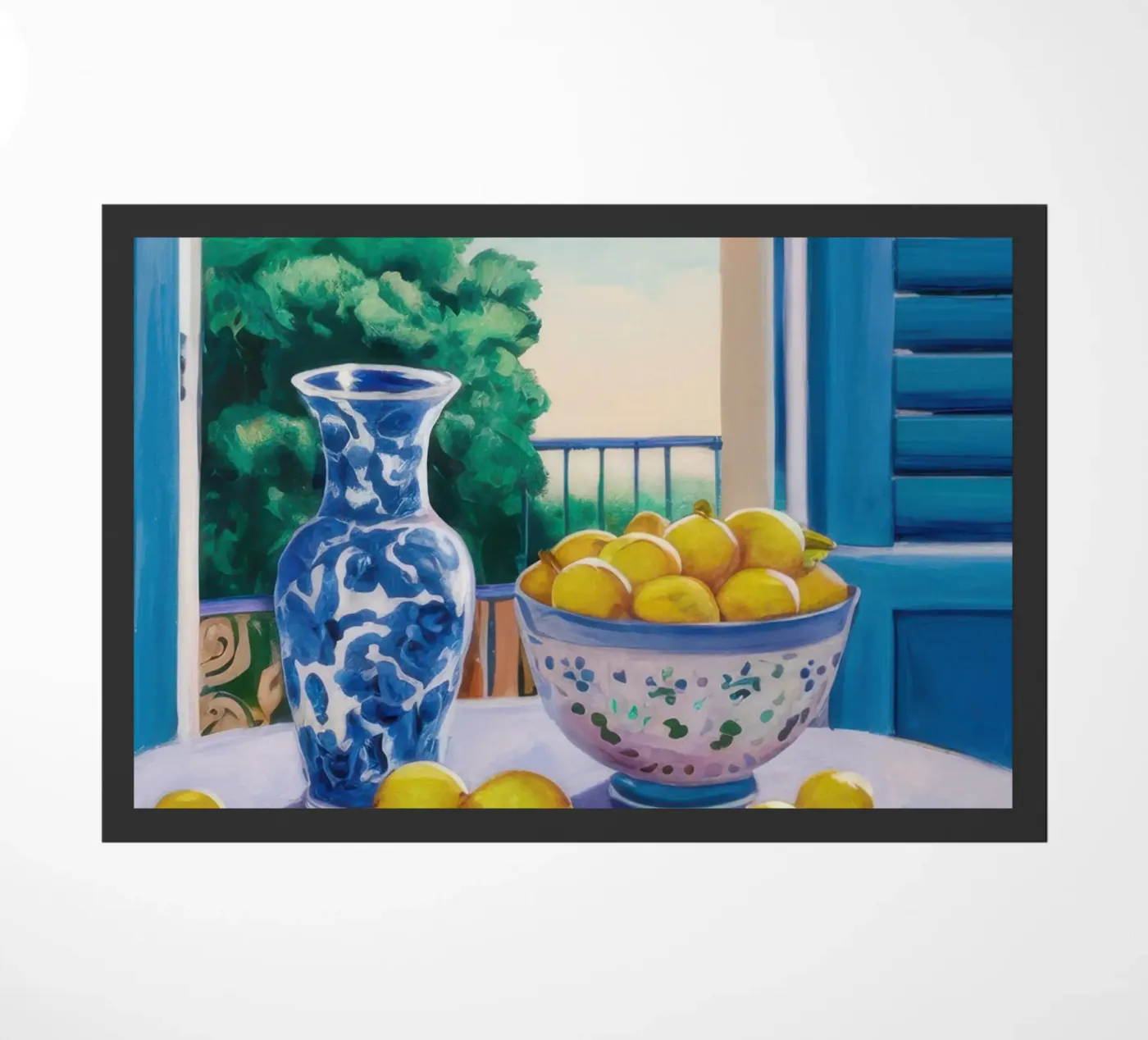 Finestra con i limoni zerbino da Trace Brush