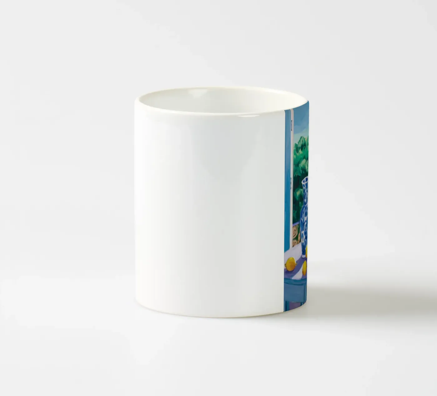 Window with Lemons ceramic mug by Trace Brush