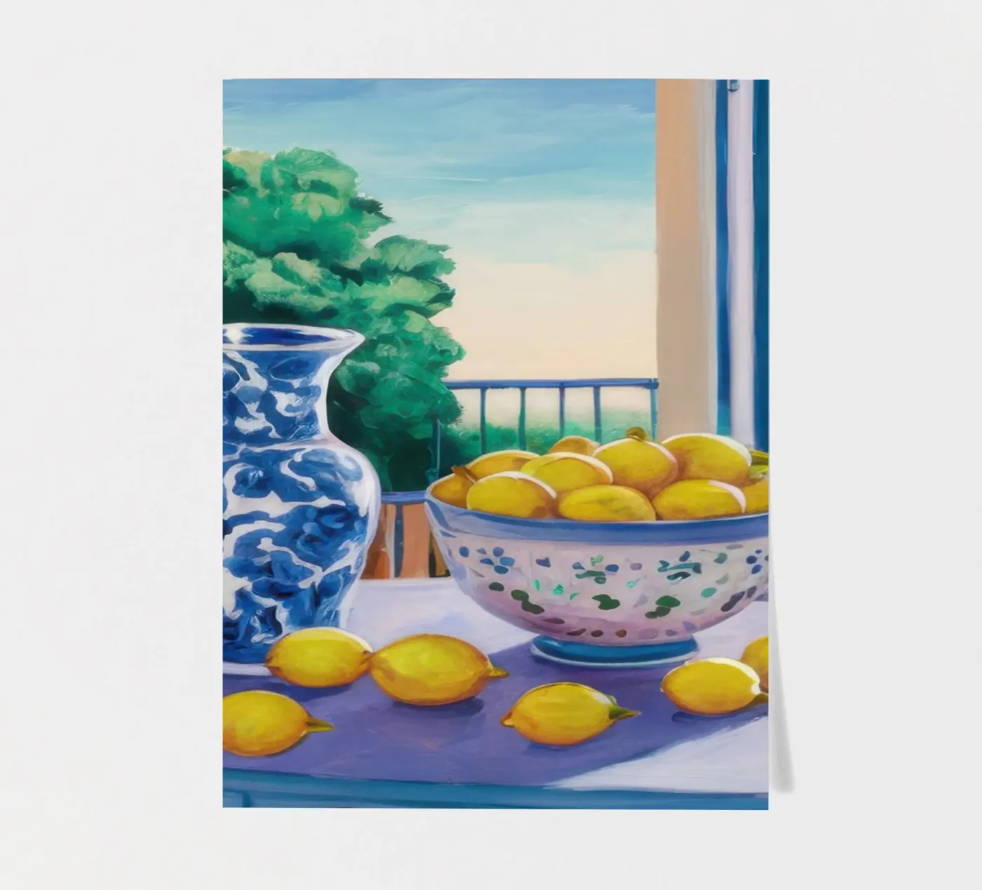 Window with Lemons sticker sheet by Trace Brush