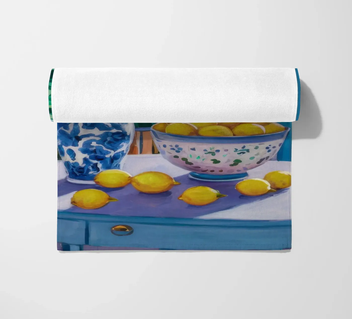 Finestra con i limoni telo mare da Trace Brush