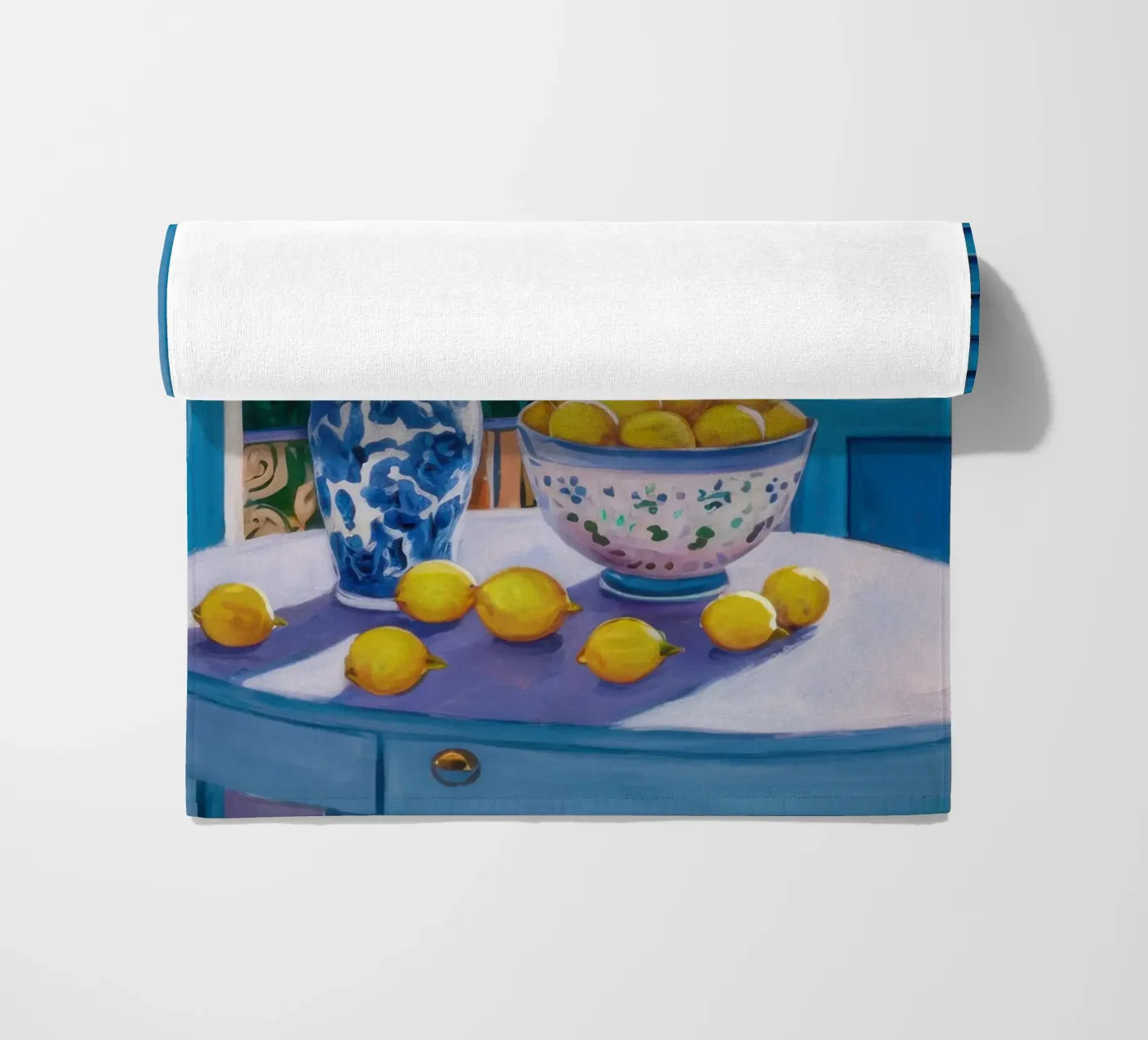 Finestra con i limoni telo mare da Trace Brush