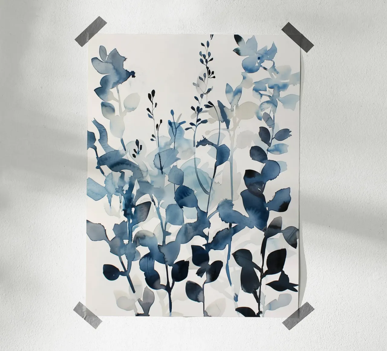 Lommerrijke schaduwen poster met aluminium frame van Sophia Calder Studio