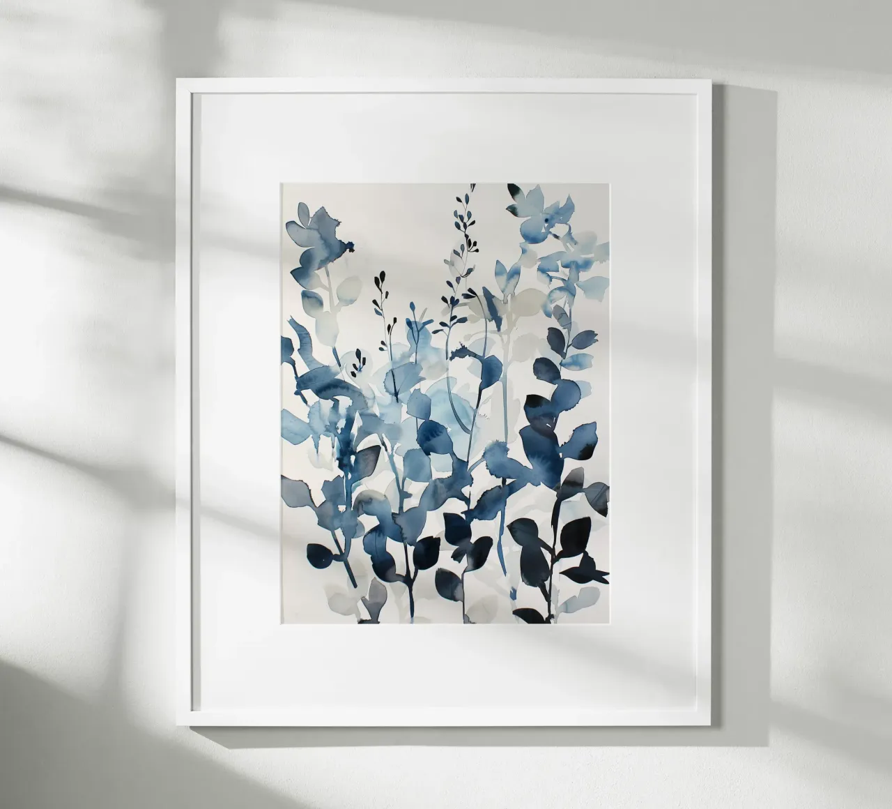 Lommerrijke schaduwen poster met aluminium frame van Sophia Calder Studio