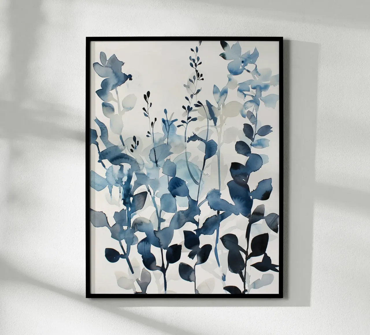 Lommerrijke schaduwen poster met aluminium frame van Sophia Calder Studio