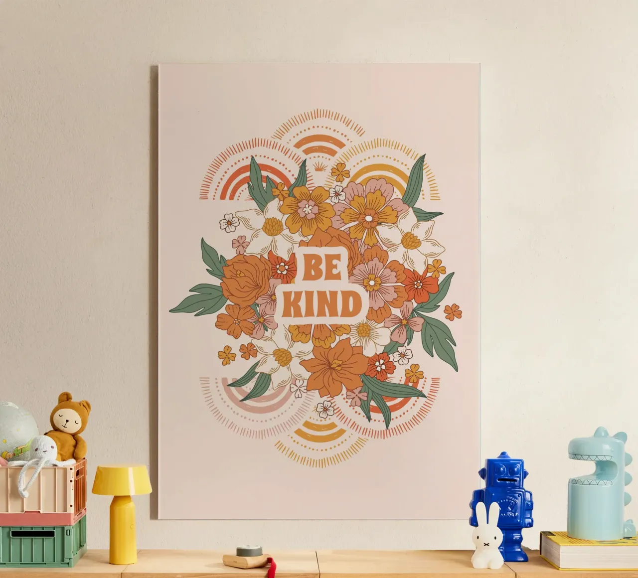 Be Kind Bloom plexiglass da vintageshop