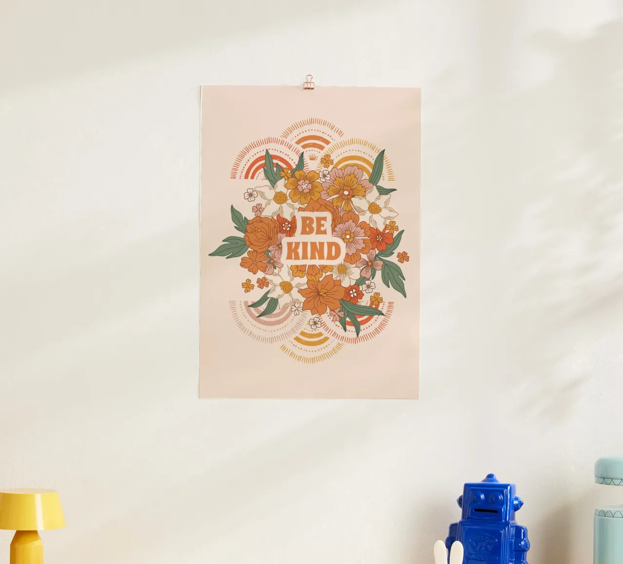 Be Kind Bloom poster da vintageshop