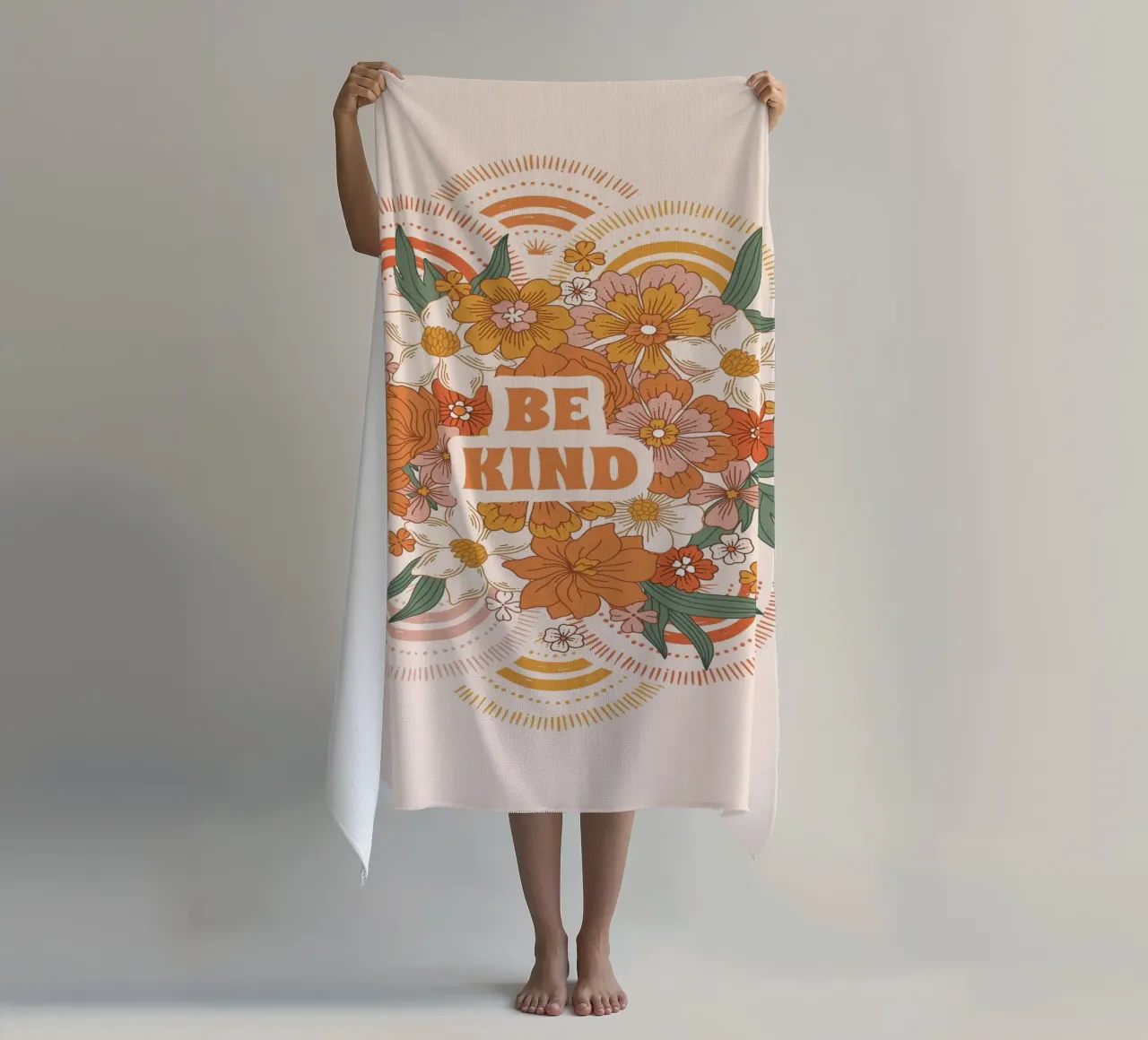 Be Kind Bloom telo mare da vintageshop
