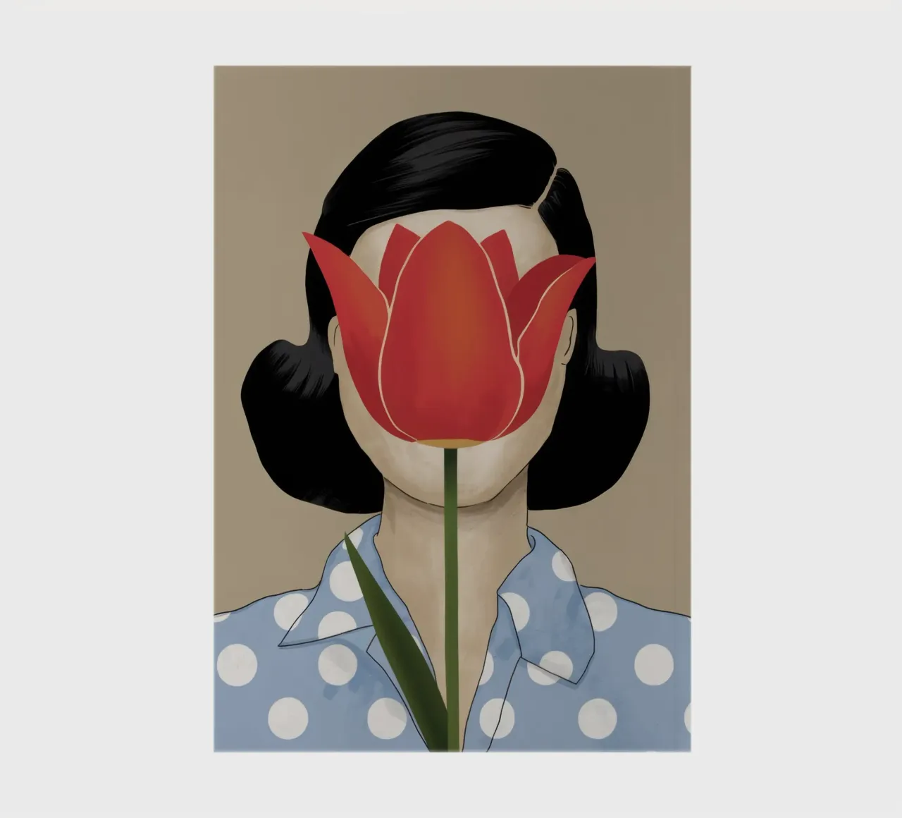 Metamorphic Tulip Portrait notebook by Selene Shade