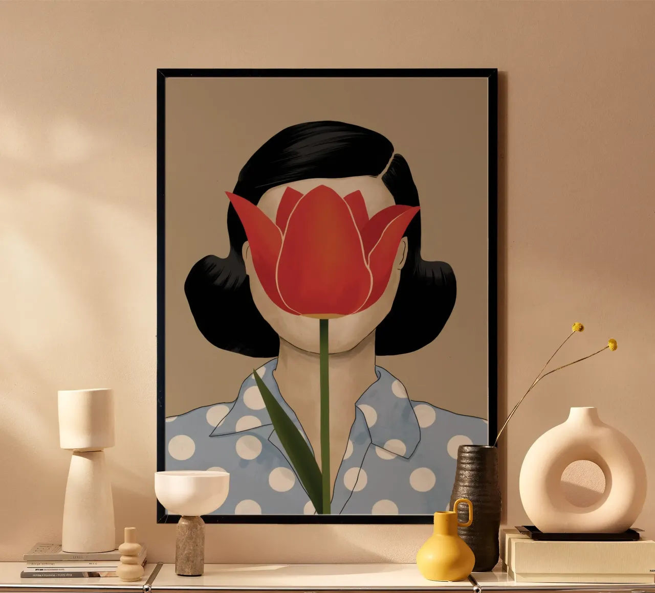 Metamorphic Tulip Portrait poster by Selene Shade