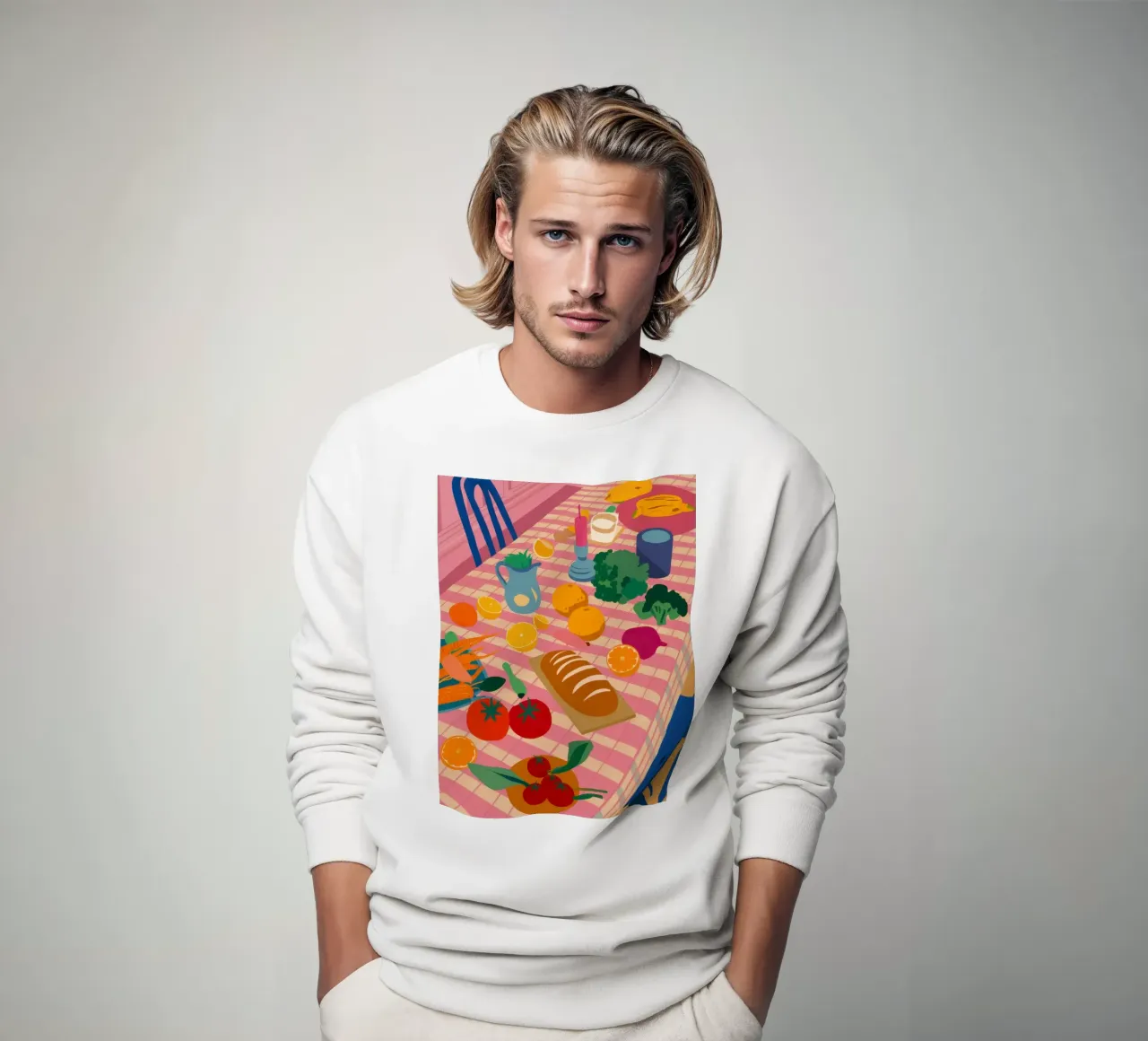 Tavolo da pranzo rustico felpa da Trace Brush