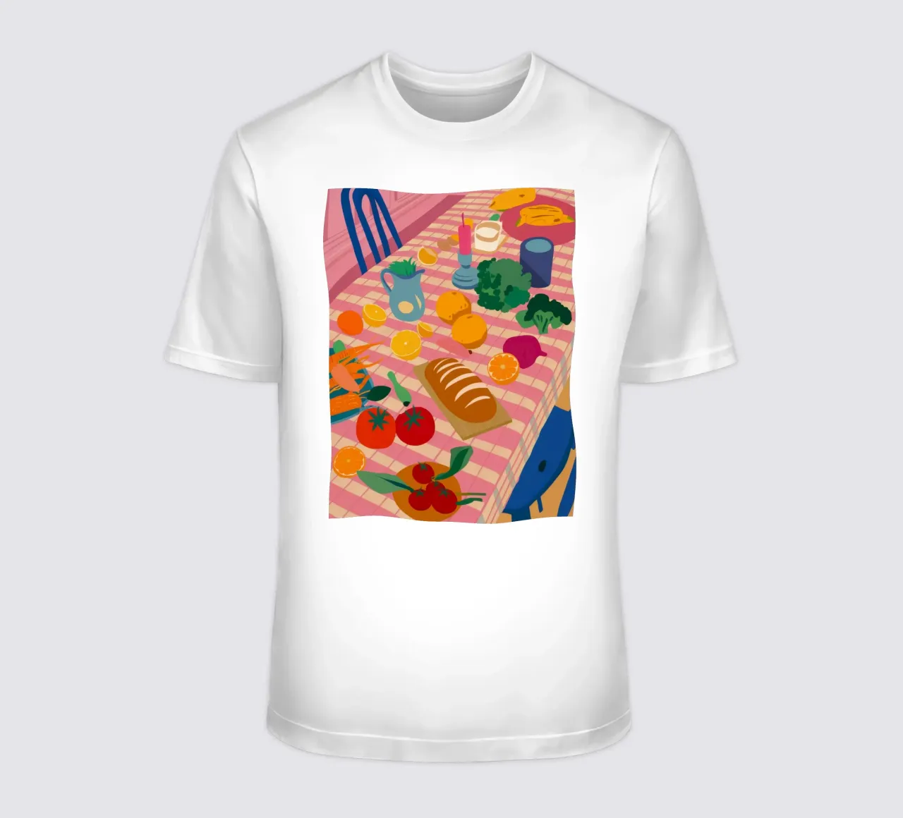 Tavolo da pranzo rustico t-shirt da Trace Brush